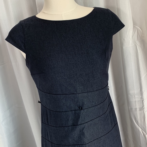 Alyx dress denim look dress lightweight career resortwear church classic event 4 - Picture 2 of 8